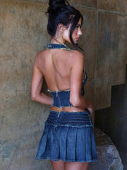 Kairo Mini Skirt Denim